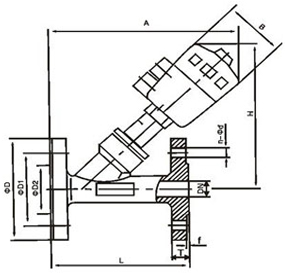 Y645F氣動(dòng)法蘭角座閥結(jié)構(gòu)圖- 上海昆煉閥門(mén)制造有限公司 Y645F氣動(dòng)法蘭角座閥結(jié)構(gòu)圖- 上海昆煉閥門(mén)制造有限公司